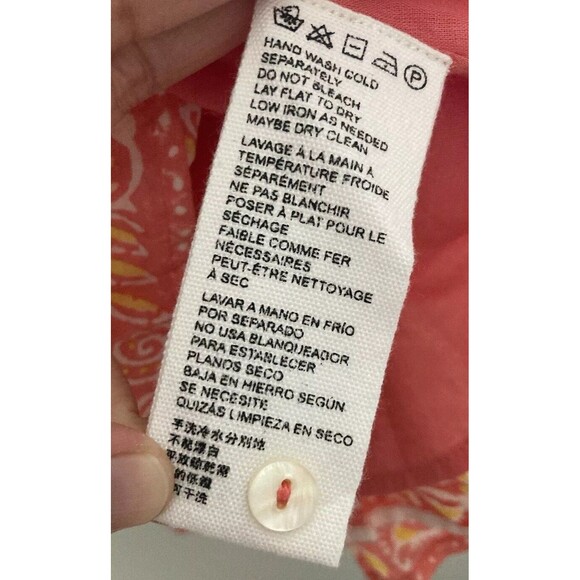 Cleobella Grace Mini Dress Blossom Block Print Pink SMALL Women’s - Picture 13 of 13